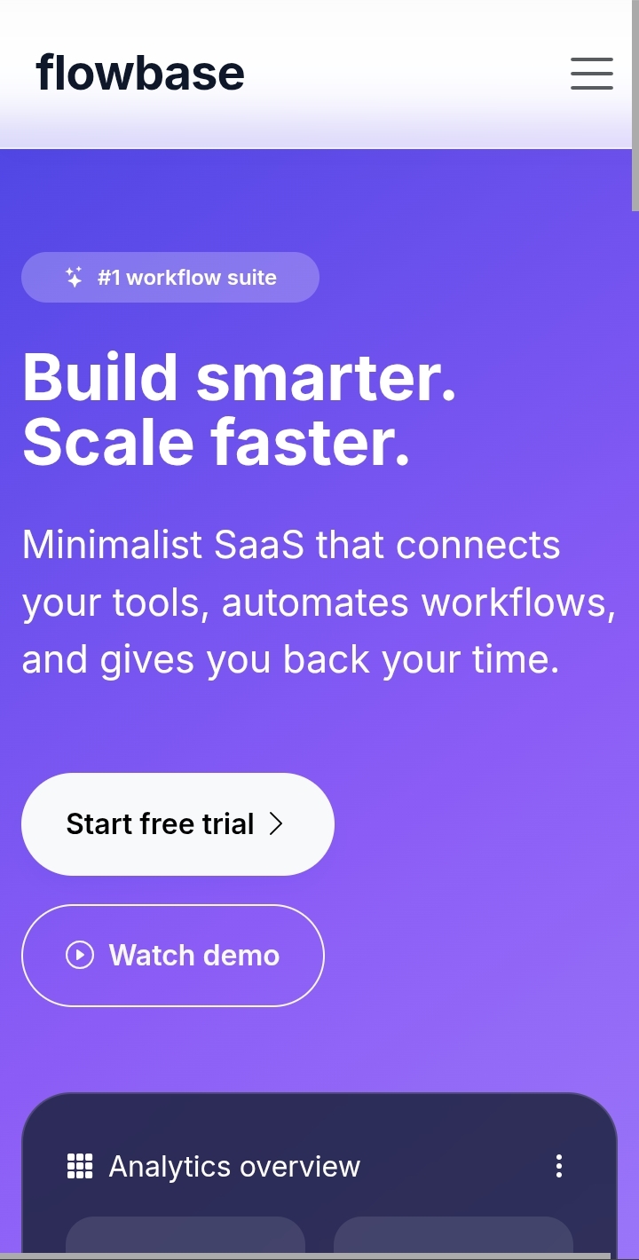 Flowbase website screenshot